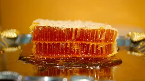 Honeycomb slice Stock Footage 8519495