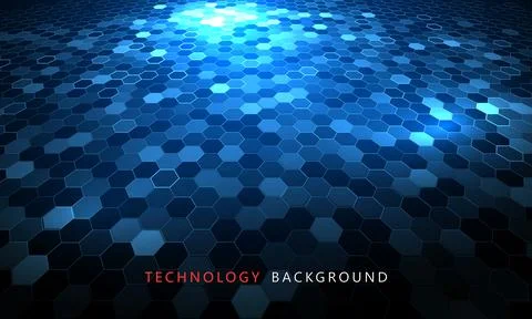 Honeycomb tech background, vector illustration. イラスト素材
