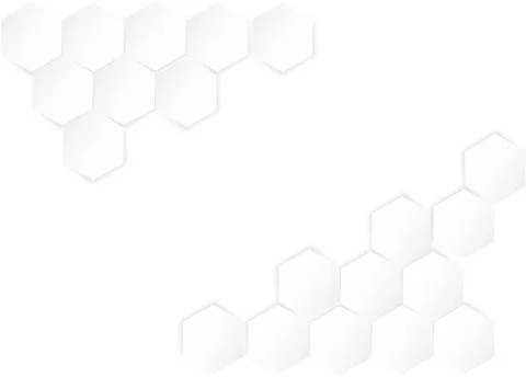 Honeycomb white background, Hexagon texture, 3d white paper background, abstr Illustrazione stock