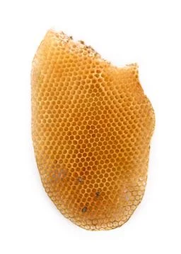 Honeycomb on white background Stock Photos