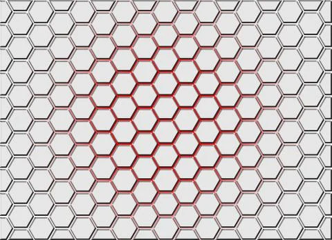 Honeycomb white background Stock Photos