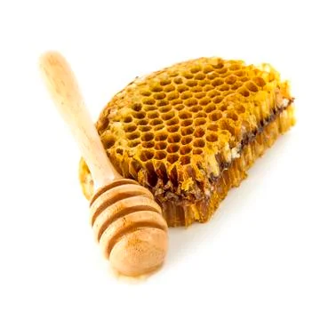 Honeycomb on a white background Stock Photos