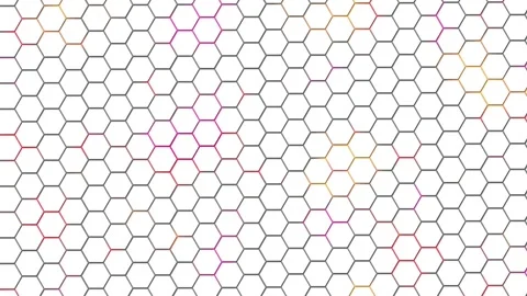 Honeycomb. white is elegant and simple with colored,gray spaces Stock Footage 277797905