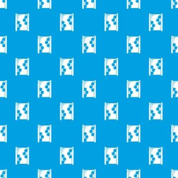 Honeycomb wood pattern vector seamless blue Stock Illustration