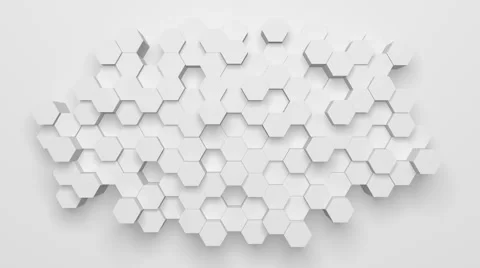 Honeycomb,hexagonal abstract 3d background animation Stock Footage 64368632