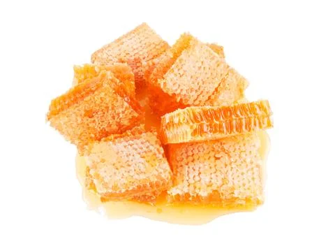Honeycombs isolated on a white background Stock Photos