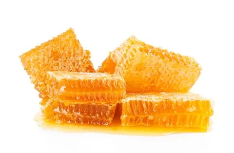 Honeycombs isolated on a white background Stock Photos