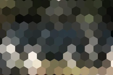 Honeycombs pattern. Multi-colored rectangular pixel background. Stock Illustration