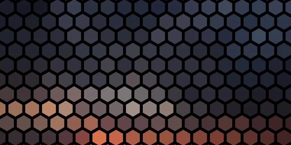 Honeycombs pattern. Multi-colored rectangular pixel background. 스톡 일러스트