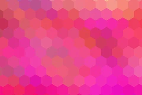 Honeycombs pattern. Multi-colored rectangular pixel background. Illustrazione stock