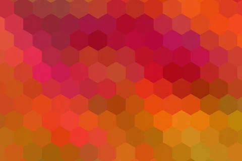Honeycombs pattern. Multi-colored rectangular pixel background. Stock Illustration