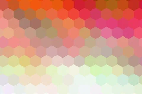 Honeycombs pattern. Multi-colored rectangular pixel background. Illustrazione stock