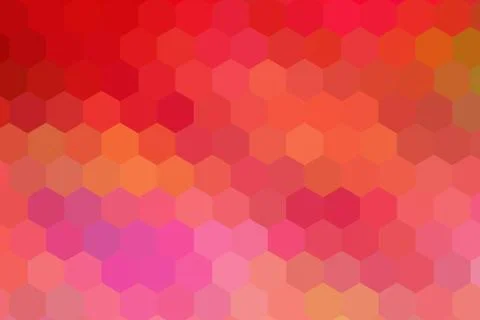 Honeycombs pattern. Multi-colored rectangular pixel background. Stock Illustration