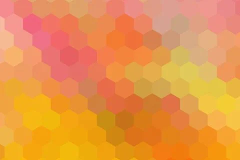 Honeycombs pattern. Multi-colored rectangular pixel background. Illustrazione stock