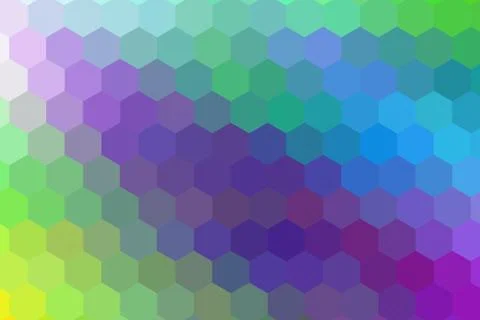 Honeycombs pattern. Multi-colored rectangular pixel background. Stockillustratie