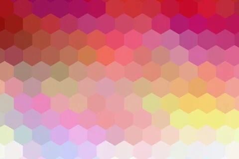 Honeycombs pattern. Multi-colored rectangular pixel background. 库存插图