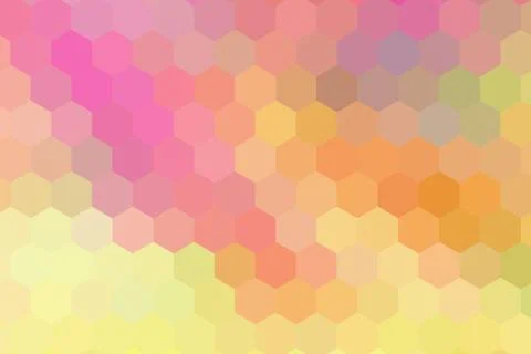 Honeycombs pattern. Multi-colored rectangular pixel background. Illustrazione stock