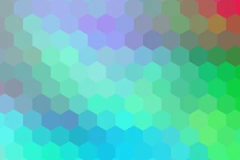 Honeycombs pattern. Multi-colored rectangular pixel background. イラスト素材