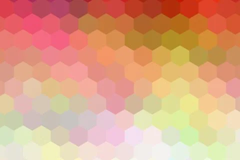Honeycombs pattern. Multi-colored rectangular pixel background. 스톡 일러스트
