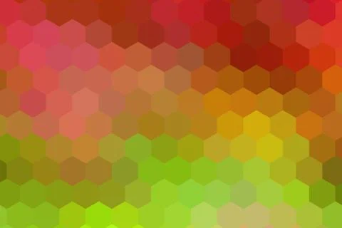 Honeycombs pattern. Multi-colored rectangular pixel background. 库存插图