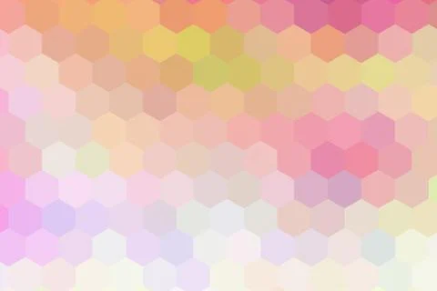 Honeycombs pattern. Multi-colored rectangular pixel background. 스톡 일러스트