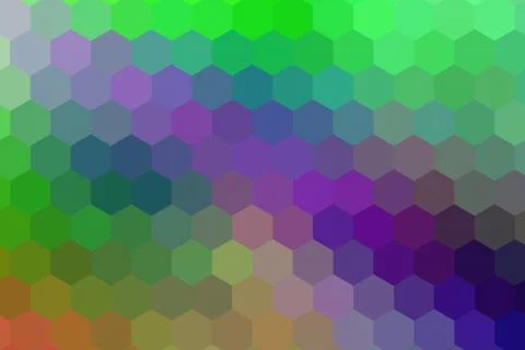 Honeycombs pattern. Multi-colored rectangular pixel background. Stock Illustration