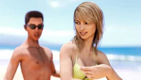 Honeymoon Stock Illustration