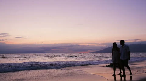Honeymoon Silhouette Stock Footage 52552883