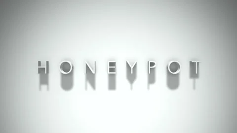 Honeypot 3D title animation with shadows on a white background Stock Footage 297457899