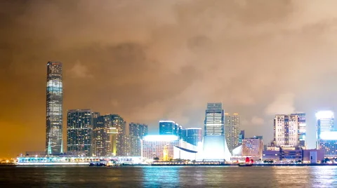 Hong Kong architecture. Timelapse Stock Footage 6409899