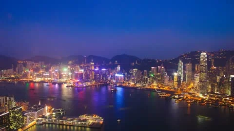 Hong Kong architecture. Timelapse Stock Footage 10908888