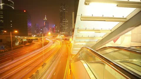 Hong Kong architecture. Timelapse Stock Footage 11497039