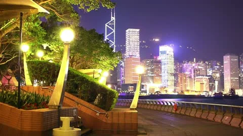 Hong Kong architecture. Timelapse Stock Footage 11521567