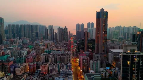 Hong Kong Buildings Stock Footage 303708322