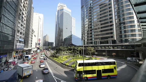 Hong Kong Central Stockbeeldmateriaal 85748396