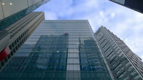 Hong Kong Central Low Angle Gliding Shot. POV driving tracking Shot. Stock Footage 114539740