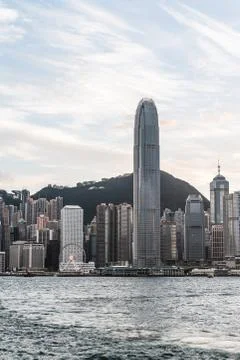 Hong Kong city skyline Stock Photos