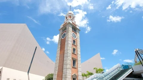 Hong Kong Clock Tower Stock Footage 78837402
