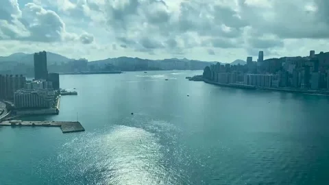 Hong Kong cloudy sky time lapse Stock-Footage 196382440