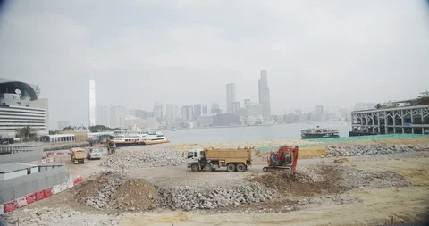 Hong Kong construction 库存影片 99752279