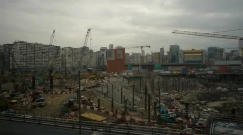 Hong Kong Construction site 2 Stock Footage 27888185