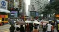 Hong Kong Crowds Rush Hour Shopping Area, Crowded Street, Car, Bus Traffic HD Footage