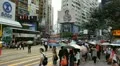 Hong Kong Crowds Rush Hour Shopping Area, Crowded Street, Car, Bus Traffic HD Footage