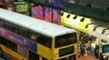 Hong Kong Crowds Rush Hour Shopping Area, Crowded Street, Car, Bus Traffic HD Footage