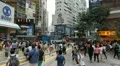 Hong Kong Crowds Rush Hour Shopping Area, Crowded Street, Car, Bus Traffic HD Footage