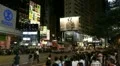Hong Kong Crowds Rush Hour Shopping Area, Causeway Bay, Crowded Night Traffic HD Footage