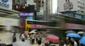 Hong Kong Crowds Rush Hour Shopping Area, Crowded Street, Car, time lapse HD Footage