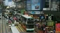 Hong Kong Crowds Rush Hour Shopping Area, Crowded Street, Car, Bus Traffic HD Footage