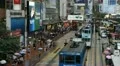Hong Kong Crowds Rush Hour Shopping Area, Crowded Street, Car, Bus Traffic HD Footage