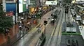 Hong Kong Crowds Rush Hour Shopping Area, Crowded Street, Car, Bus Traffic HD Footage